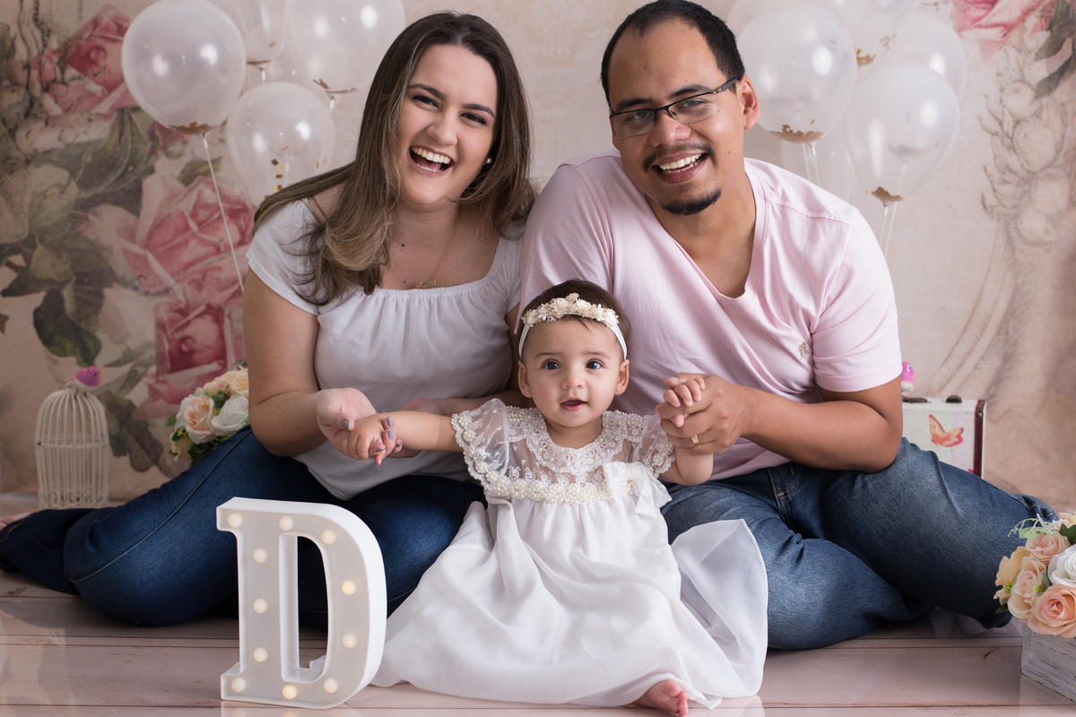 Ensaio Smash the Cake - Jardim Encantado