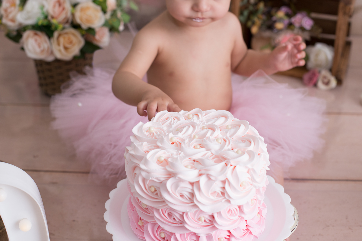 Ensaio Smash the Cake - Jardim Encantado