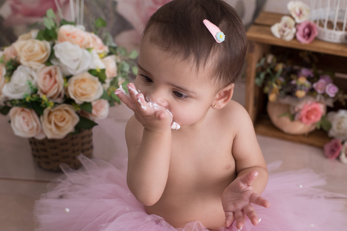 Ensaio Smash the Cake - Jardim Encantado