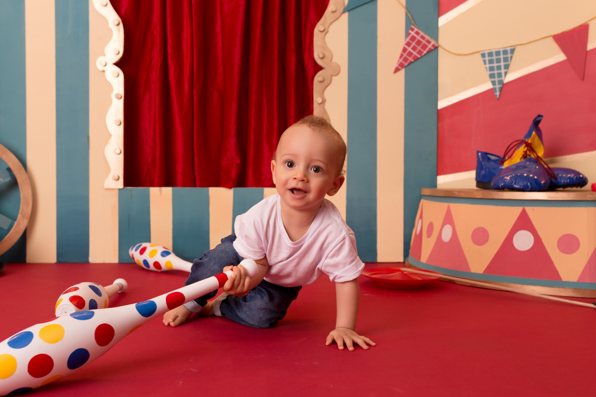 Ensaio Smash the Cake em Guarulhos - tema: Circo