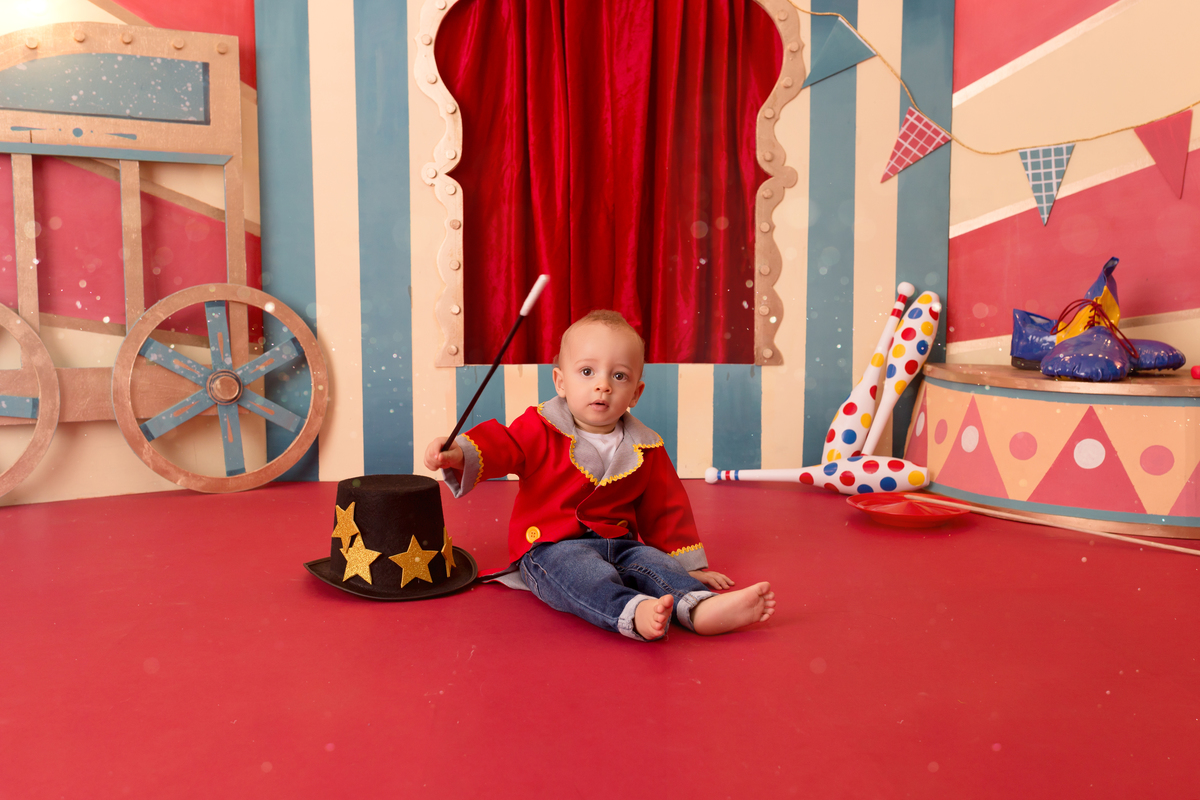 Ensaio Smash the Cake em Guarulhos - tema: Circo