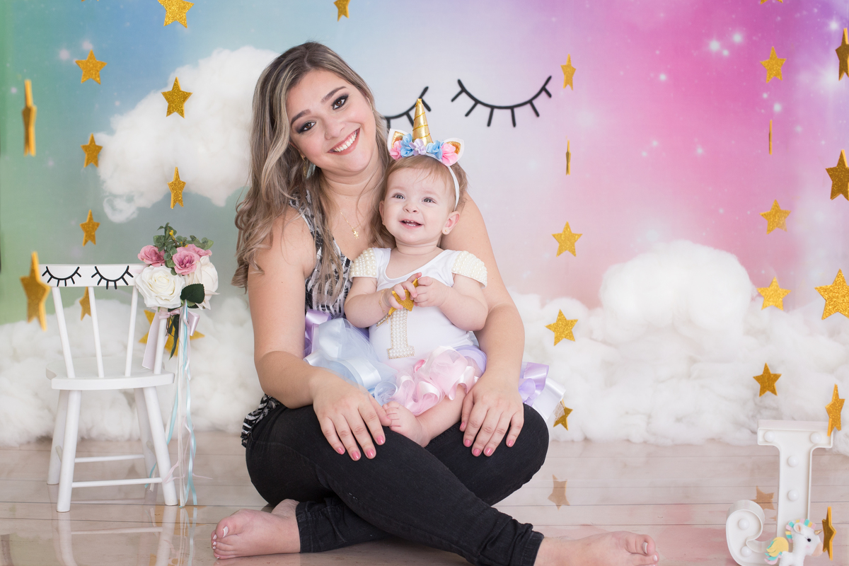 Ensaio Smash the Cake em Guarulhos. 
Tema: Unicornio