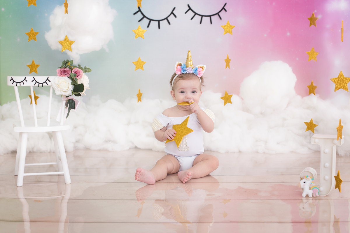 Ensaio Smash the Cake em Guarulhos. 
Tema: Unicornio