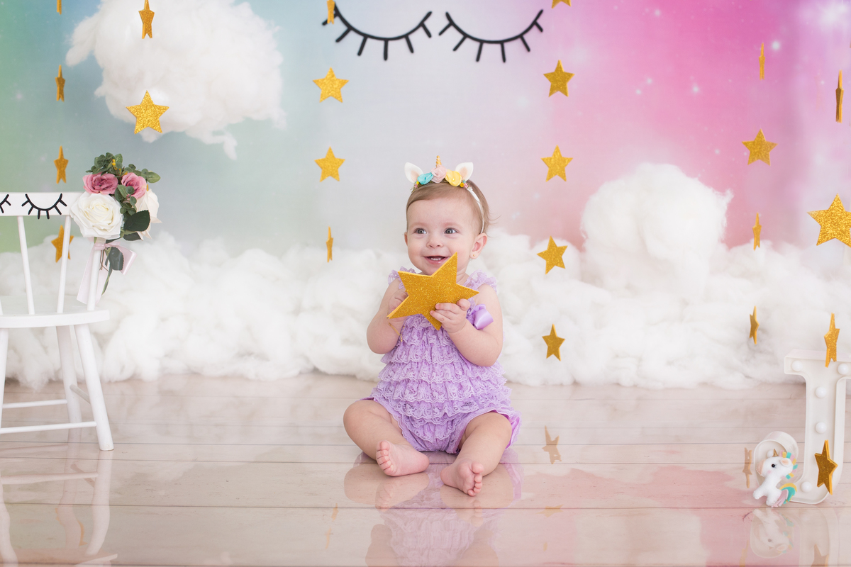 Ensaio Smash the Cake em Guarulhos. 
Tema: Unicornio