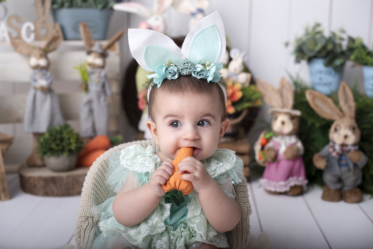 OLGA - 7 meses - Ensaio de Páscoa Ponta Grossa/PR
