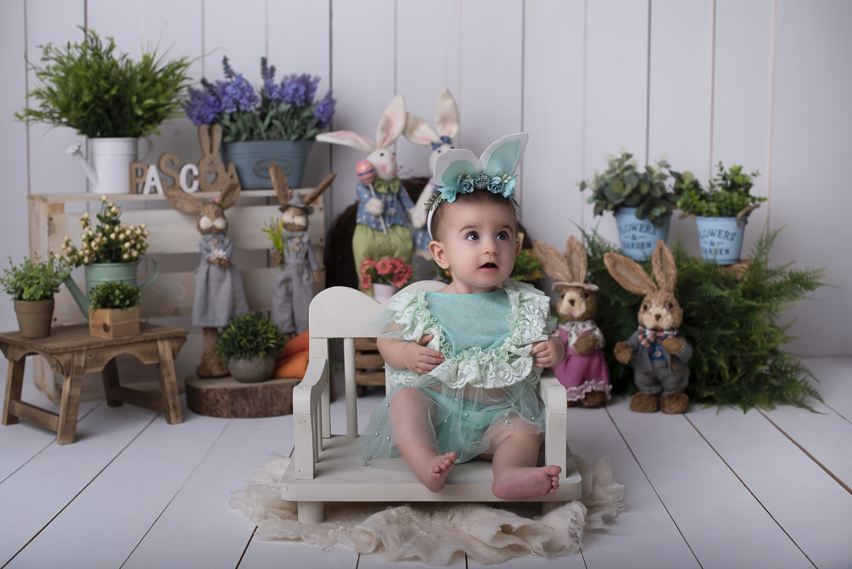 OLGA - 7 meses - Ensaio de Páscoa Ponta Grossa/PR