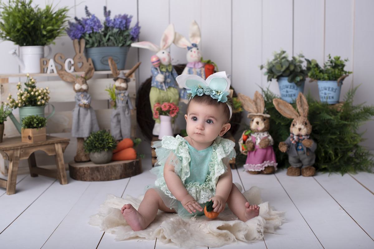 OLGA - 7 meses - Ensaio de Páscoa Ponta Grossa/PR