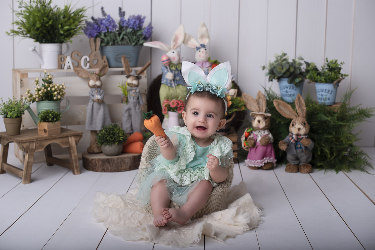 OLGA - 7 meses - Ensaio de Páscoa Ponta Grossa/PR