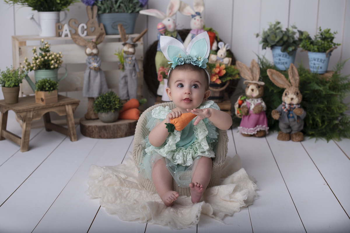 OLGA - 7 meses - Ensaio de Páscoa Ponta Grossa/PR
