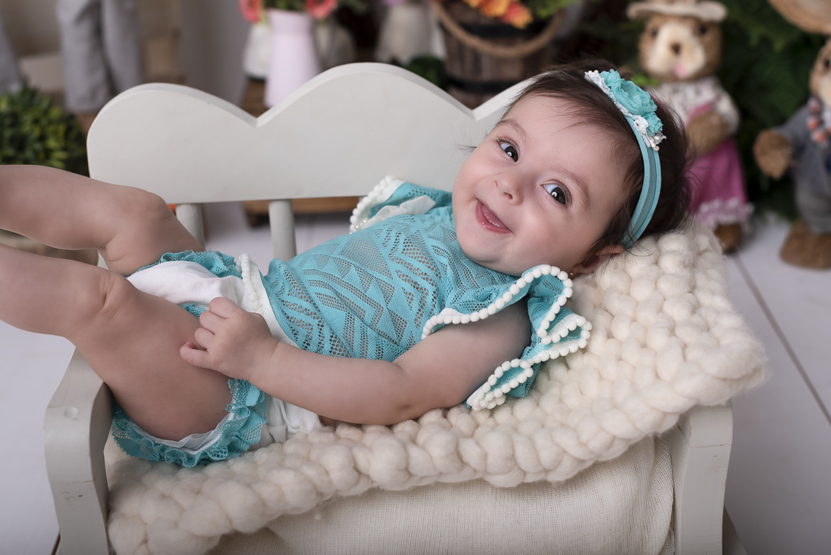 Helena - 3 meses - Ensaio Páscoa - Ponta Grossa/PR