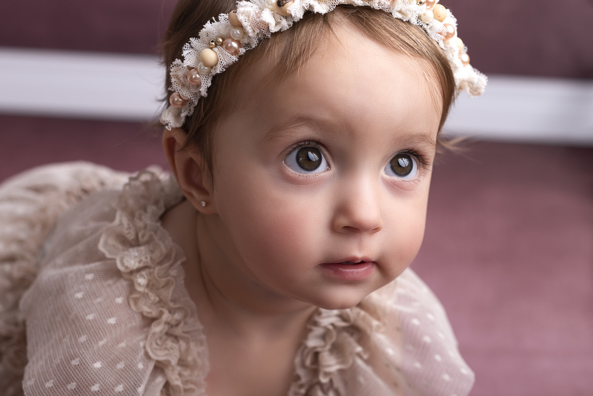 Maria Carolina - 1 Ano de vida -Ensaio em Estudio - Ponta Grossa/PR