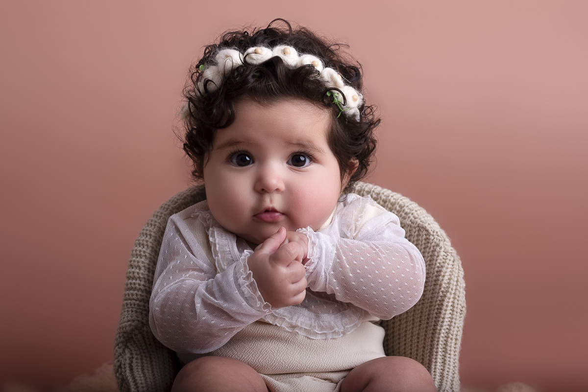 Letícia 5 meses - acompanhamento mensal - Ponta Grossa/PR - Karol Monarini Fotografia