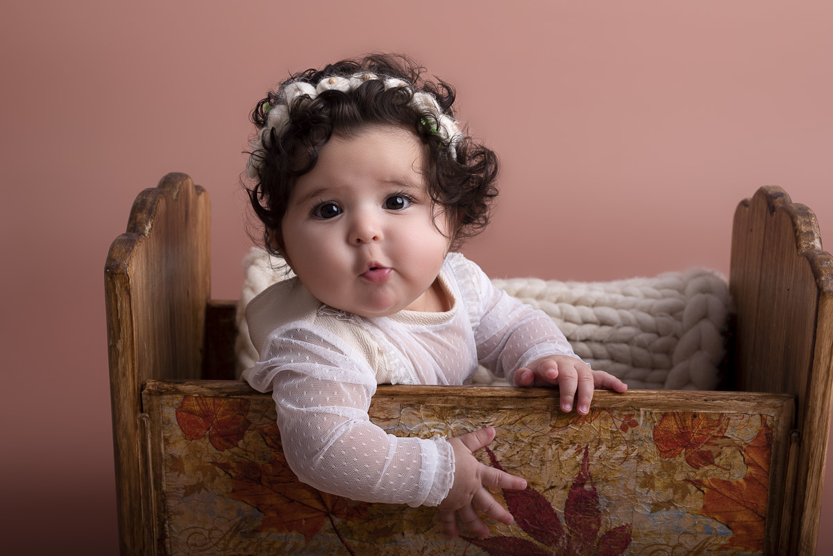 Letícia 5 meses - acompanhamento mensal - Ponta Grossa/PR - Karol Monarini Fotografia