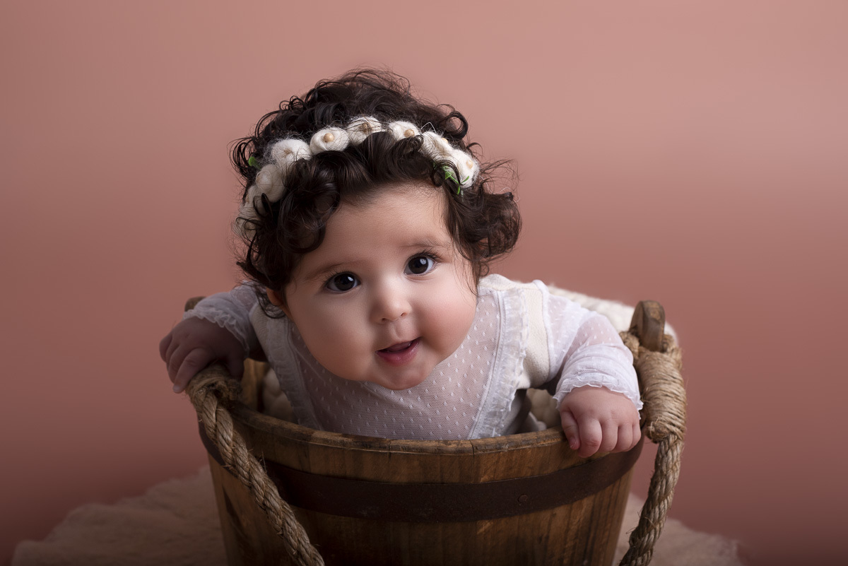 Letícia 5 meses - acompanhamento mensal - Ponta Grossa/PR - Karol Monarini Fotografia