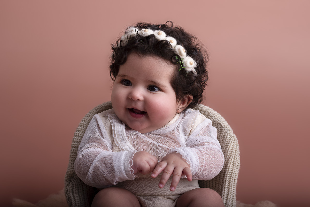 Letícia 5 meses - acompanhamento mensal - Ponta Grossa/PR - Karol Monarini Fotografia