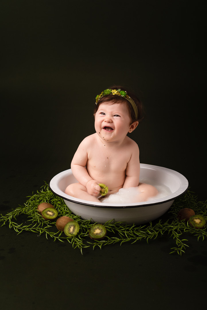 Ensaio Banho de Leite - Ponta Grossa - Rebeca 10 meses