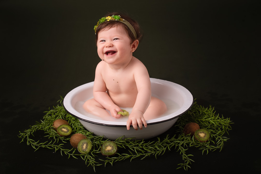 Ensaio Banho de Leite - Ponta Grossa - Rebeca 10 meses