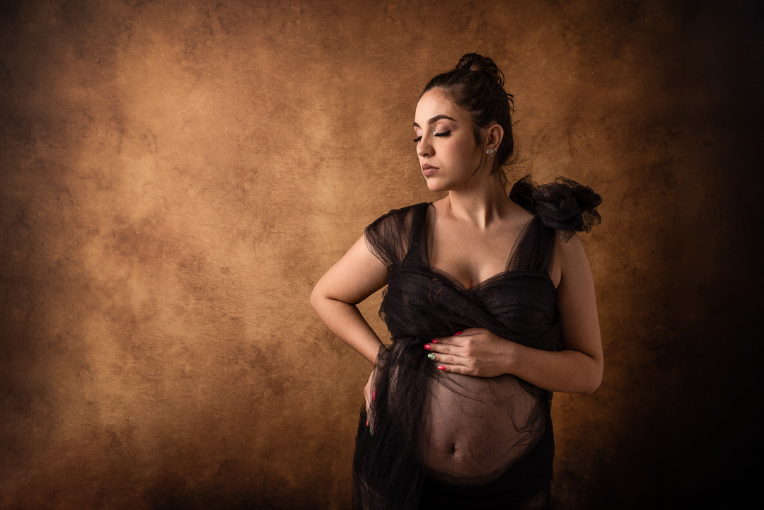 Ensaio Gestante em Estúdio - Ponta Grossa - Gabrielle 32 semanas - A doce espera da Ana Júlia