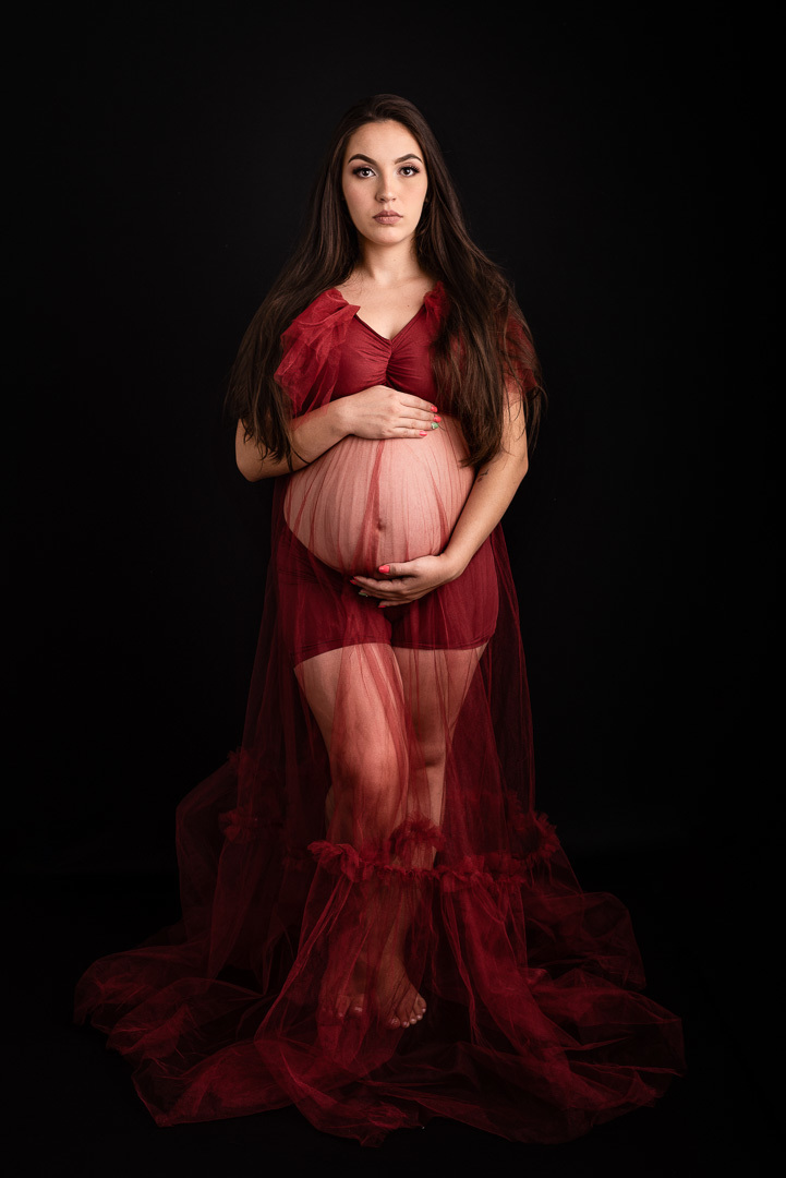 Ensaio Gestante em Estúdio - Ponta Grossa - Gabrielle 32 semanas - A doce espera da Ana Júlia