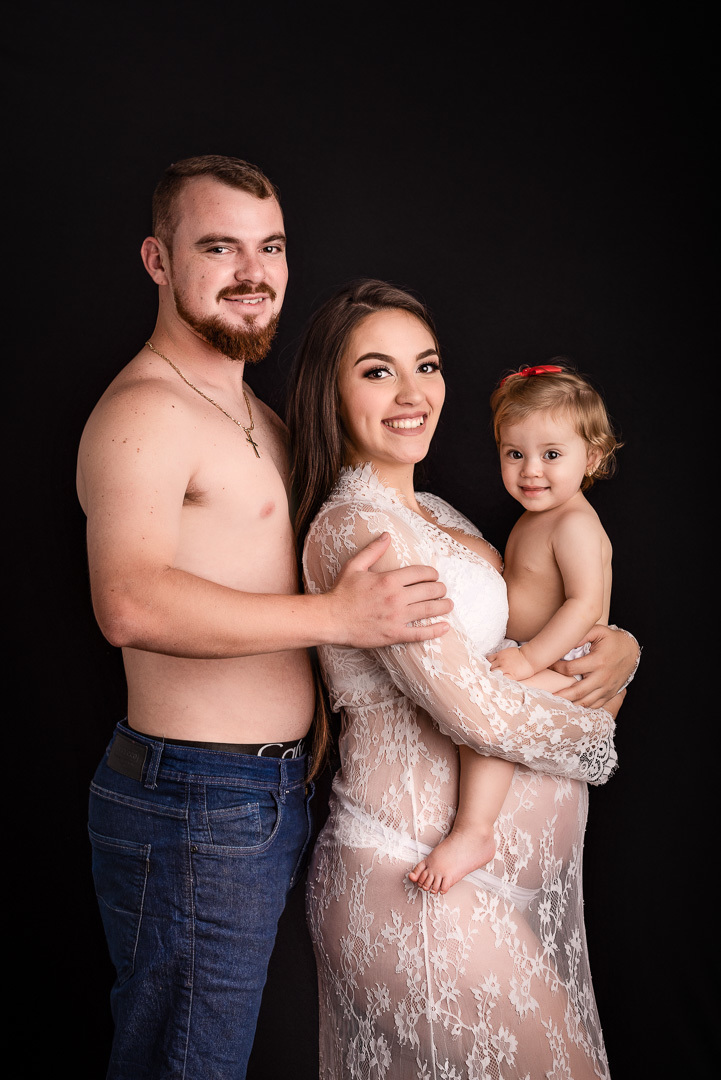 Ensaio Gestante em Estúdio - Ponta Grossa - Gabrielle 32 semanas - A doce espera da Ana Júlia