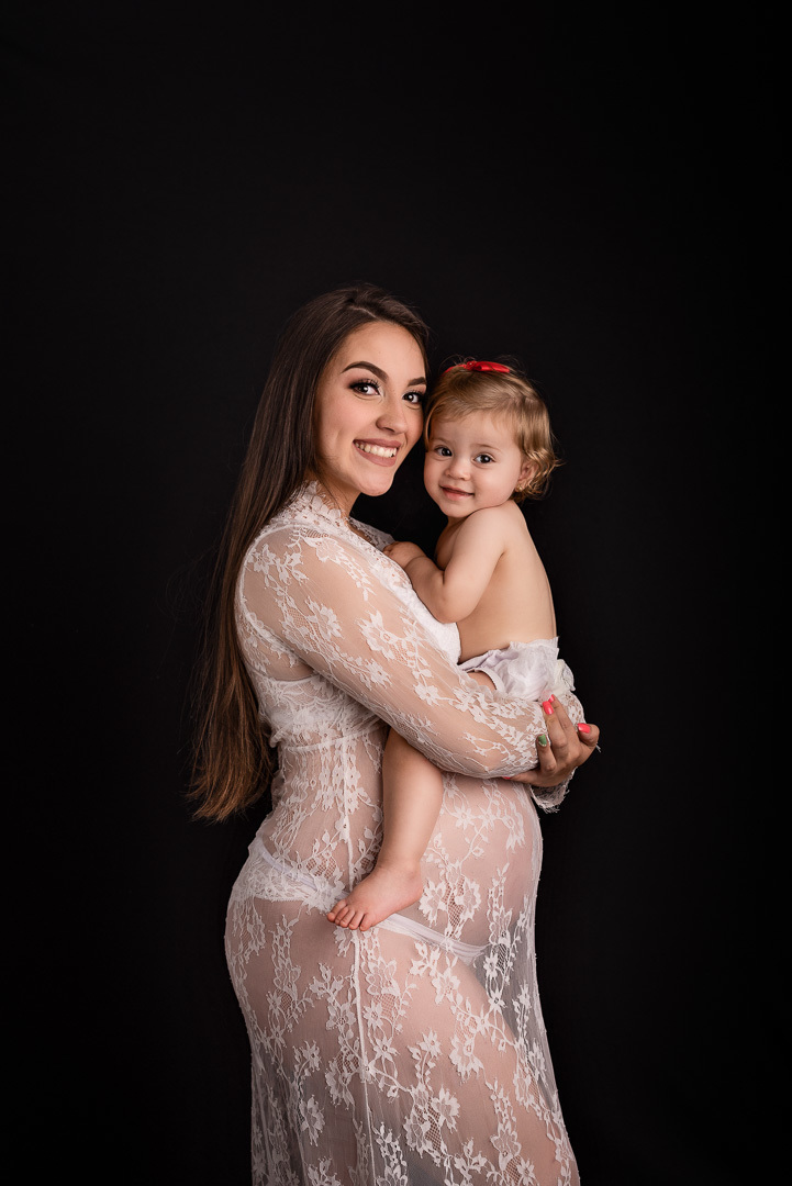 Ensaio Gestante em Estúdio - Ponta Grossa - Gabrielle 32 semanas - A doce espera da Ana Júlia