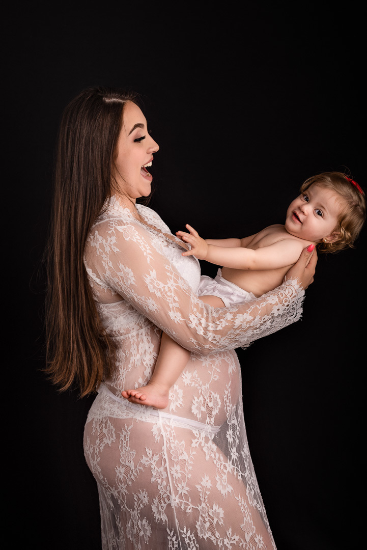 Ensaio Gestante em Estúdio - Ponta Grossa - Gabrielle 32 semanas - A doce espera da Ana Júlia