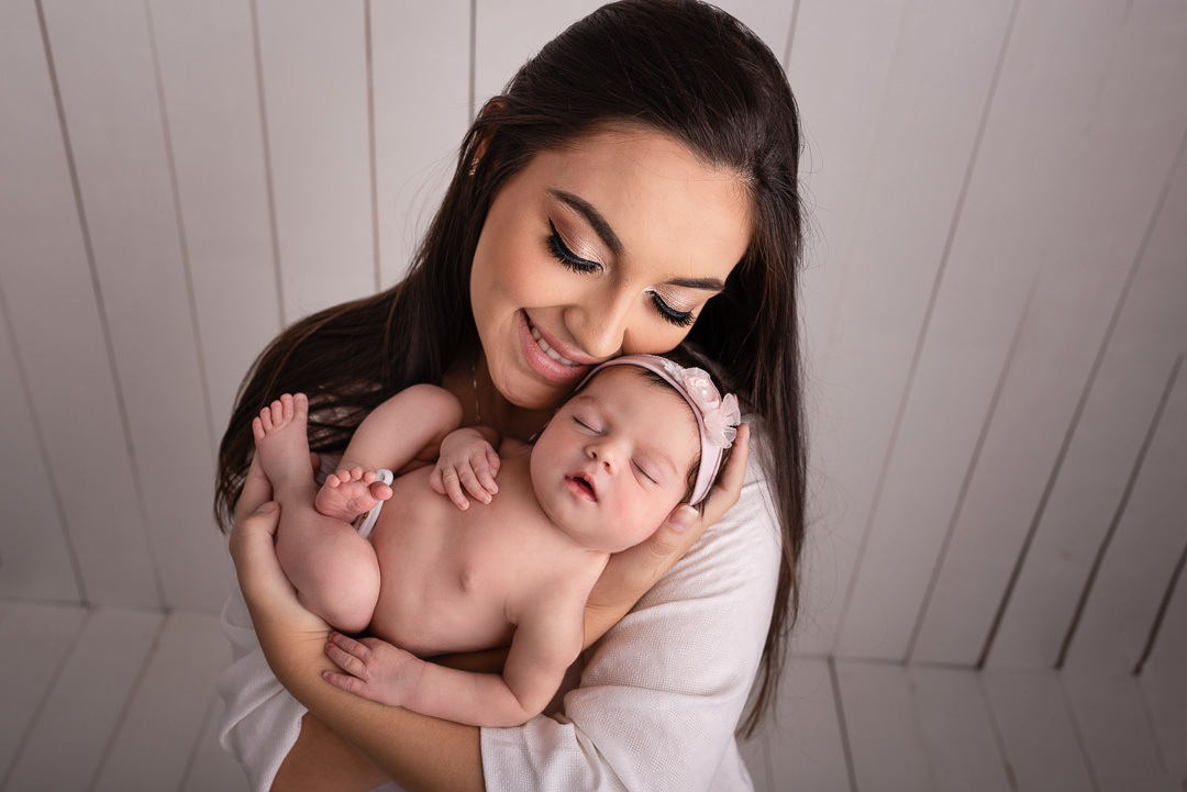 Ana Júlia 6 dias - Newborn - Ponta Grossa - Muita conexão