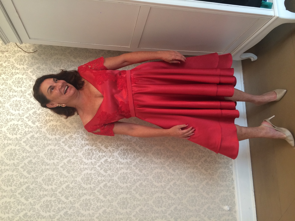 vestido vermelho estilo lady like