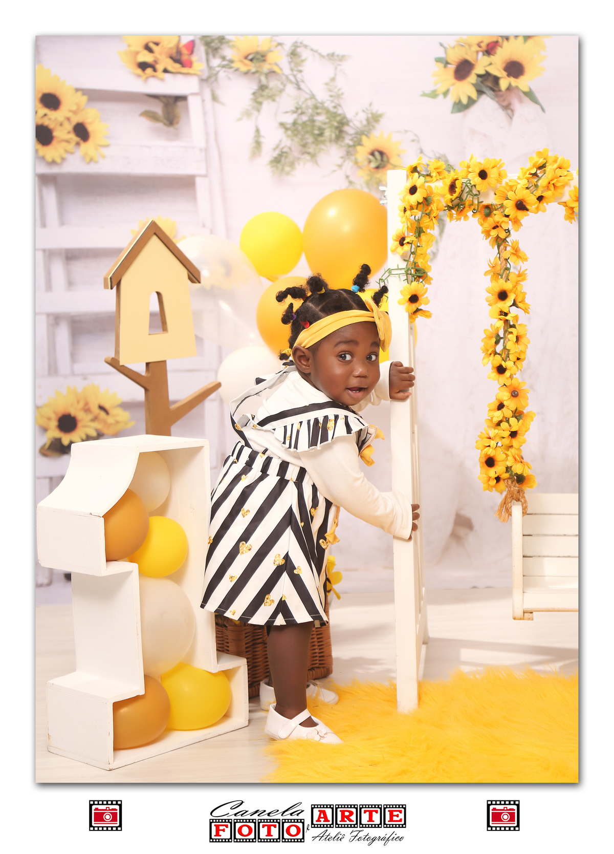 ensaio infantis de girassol