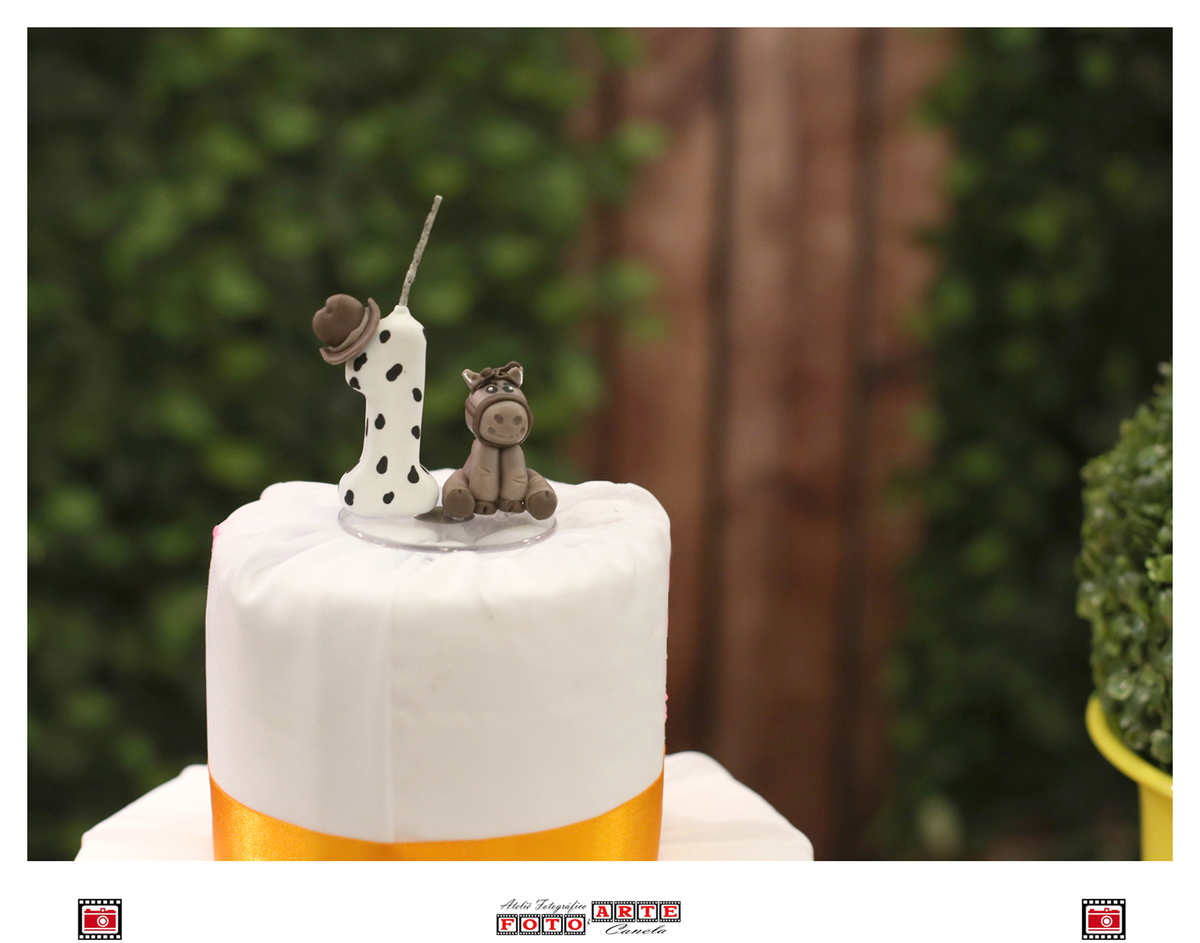 Detalhe lindo, a velinha do bolo