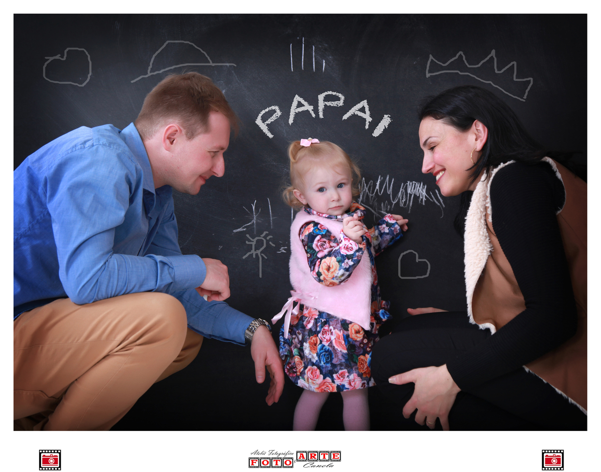 Papai Maiquel e Maria Luiza e a Mamãe Rita