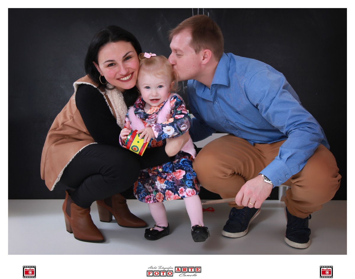 Papai Maiquel e Maria Luiza e a Mamãe Rita