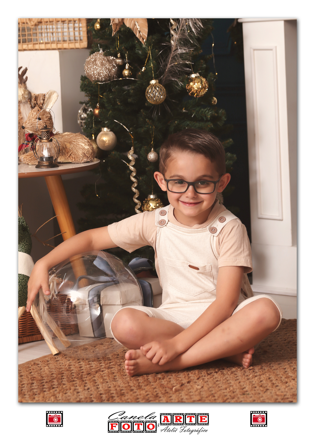 ensaio de natal menino