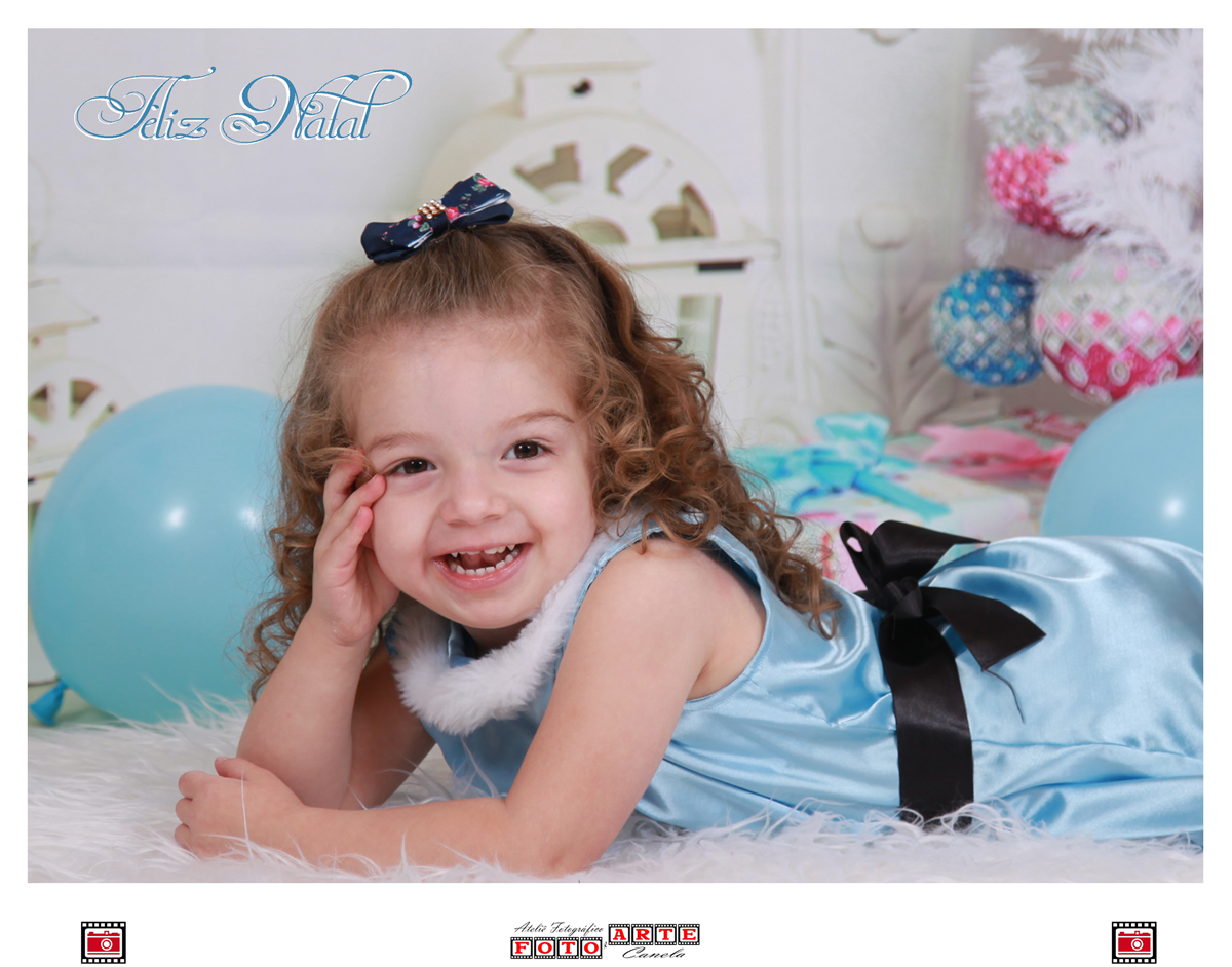 ensaio de natal azul