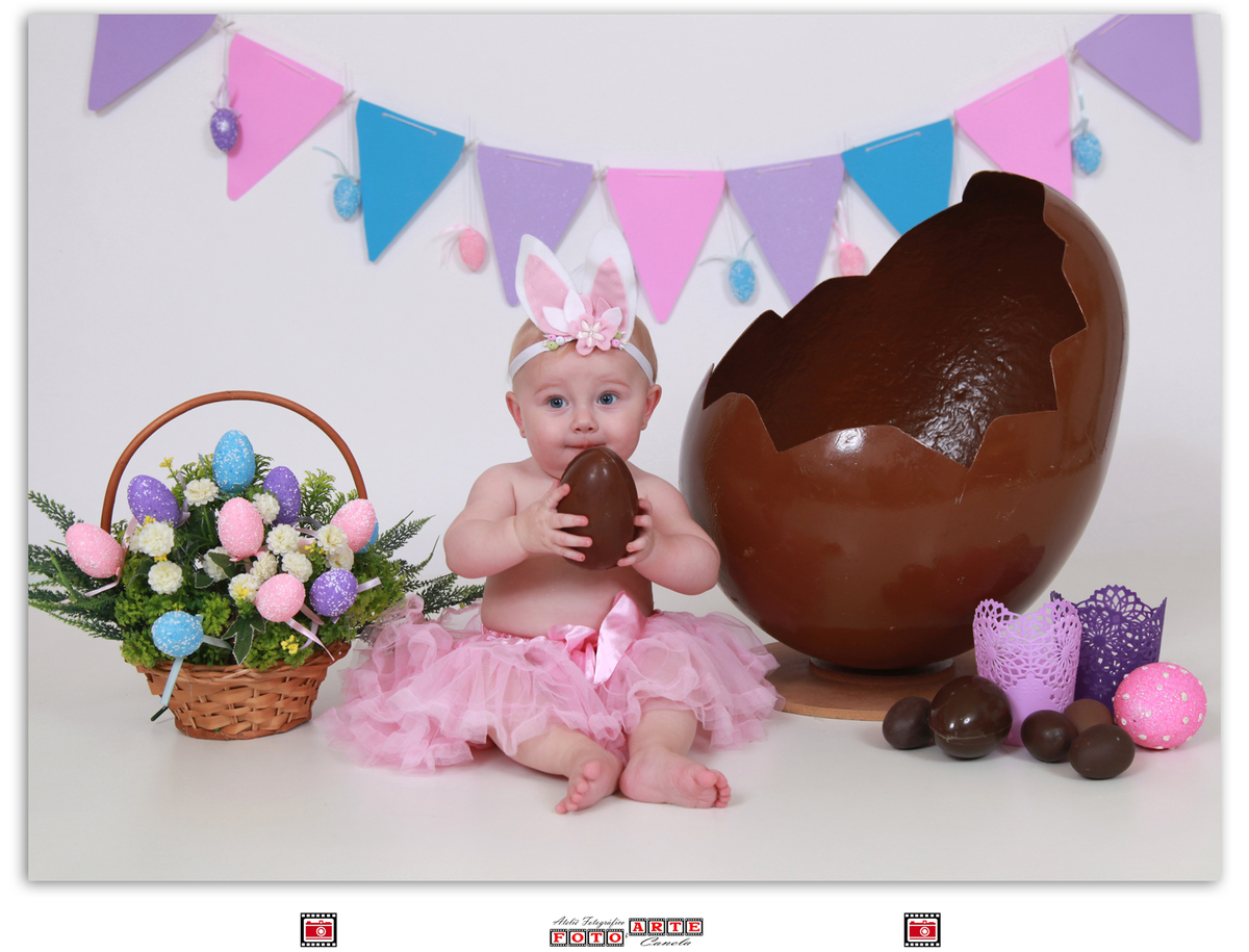 feliz páscoa rosa e azul