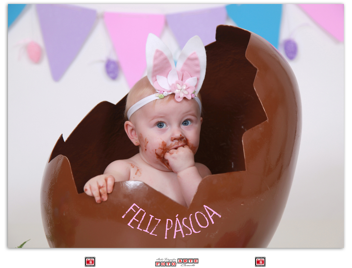 ensaio páscoa com chocolate