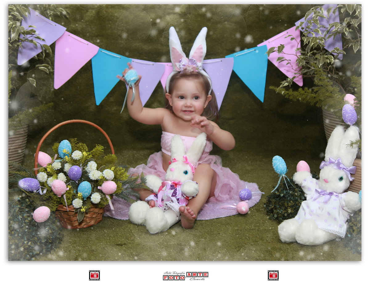 ensaio de menina na páscoa