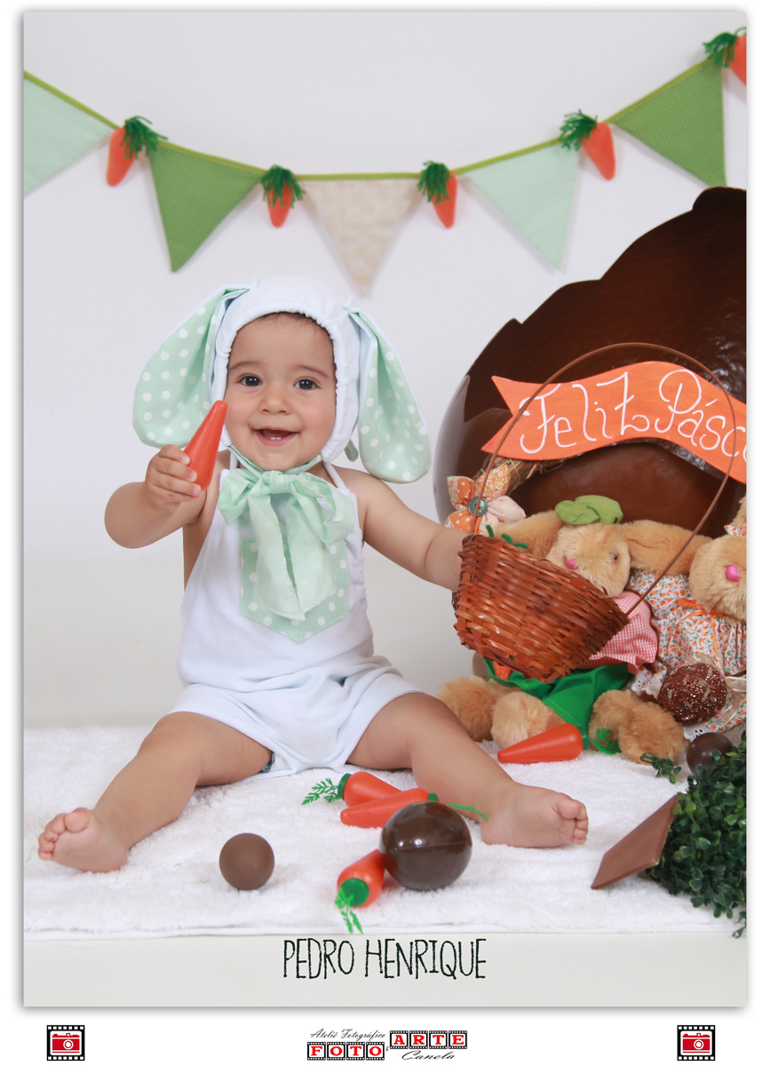 ensaio de páscoa menino