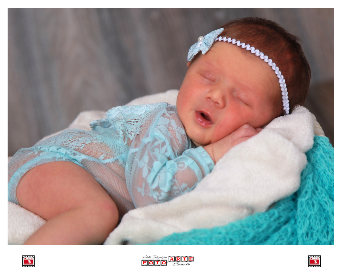 ensaio newborn roupa renda azul