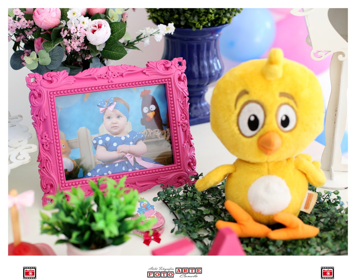 porta retrato pintinho amarelinho