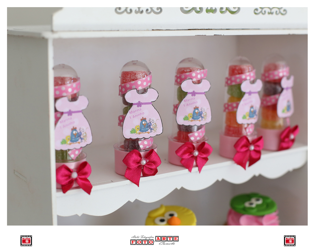 tubetes decorados galinha pintadinha