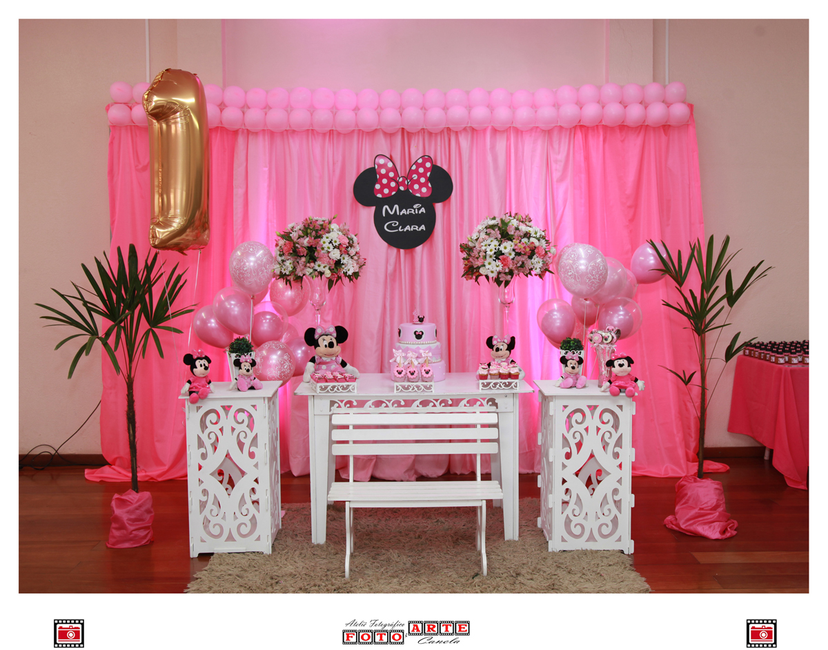 mesa principal da festa de 1 aninho