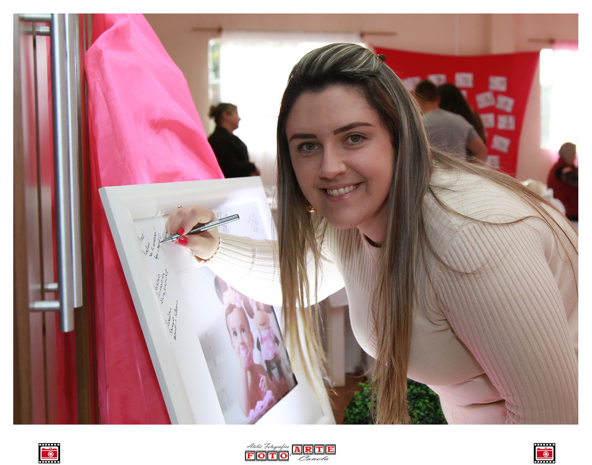 quadro de assinaturas festa de 1 ano