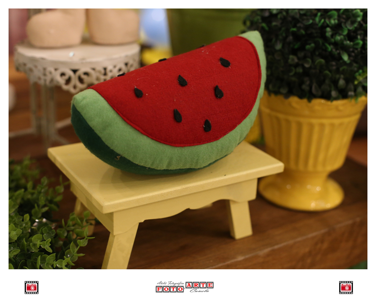 melancia de feltro