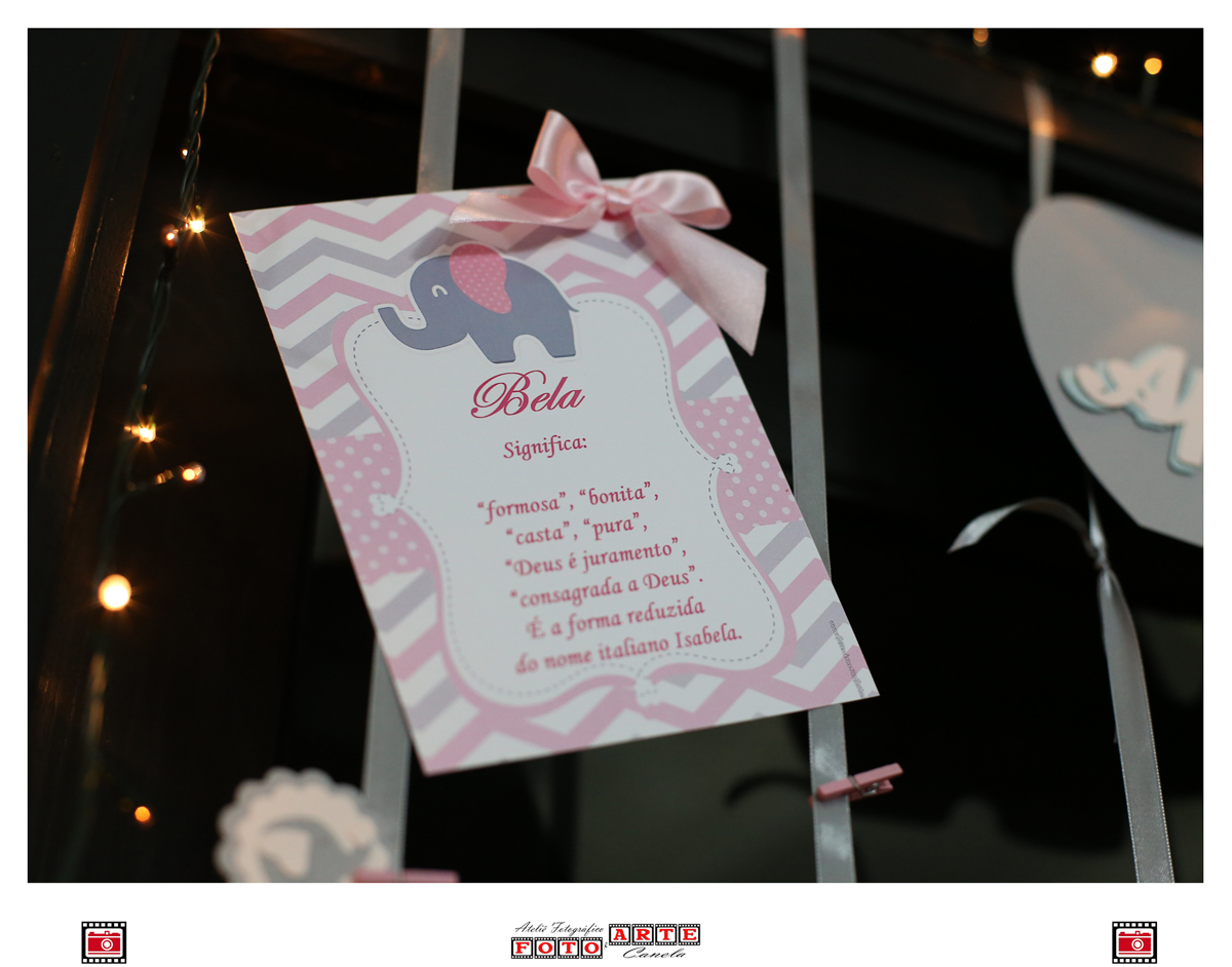 tags com nome do bebê