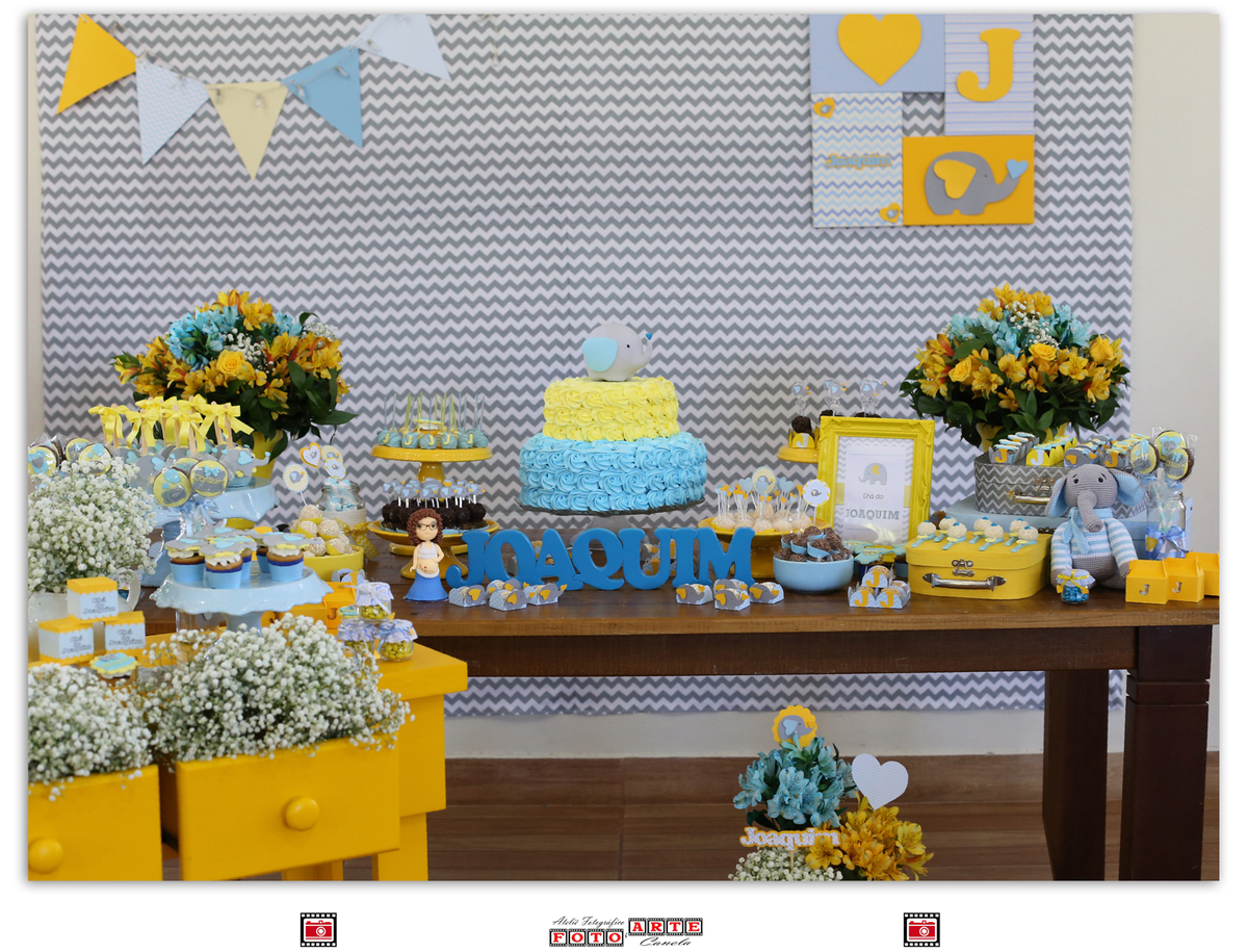 mesa principal decorada