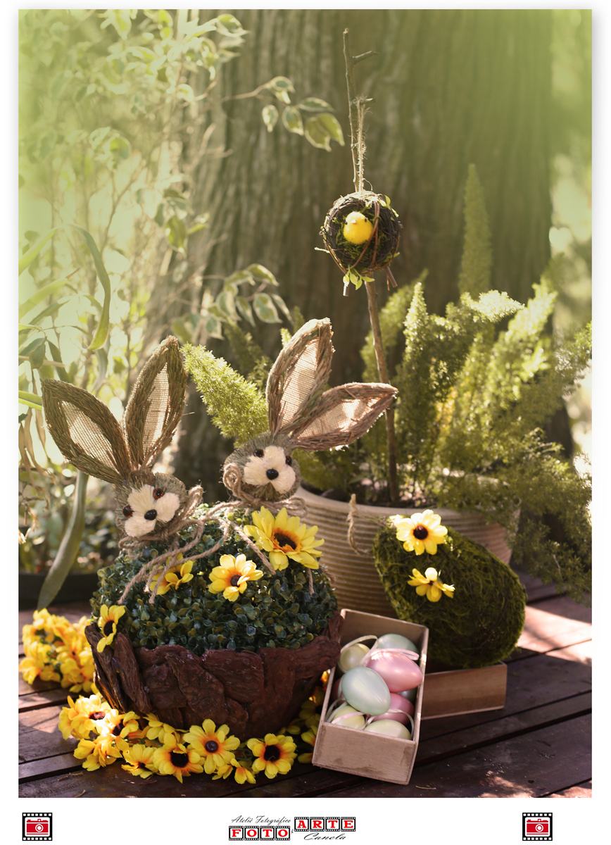 cenário verde de páscoa