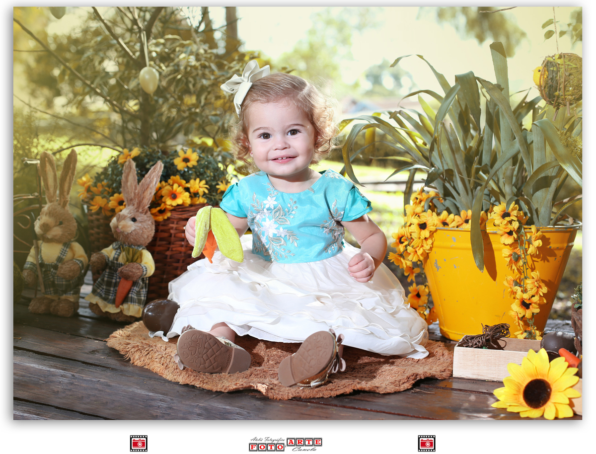 cenário páscoa flores