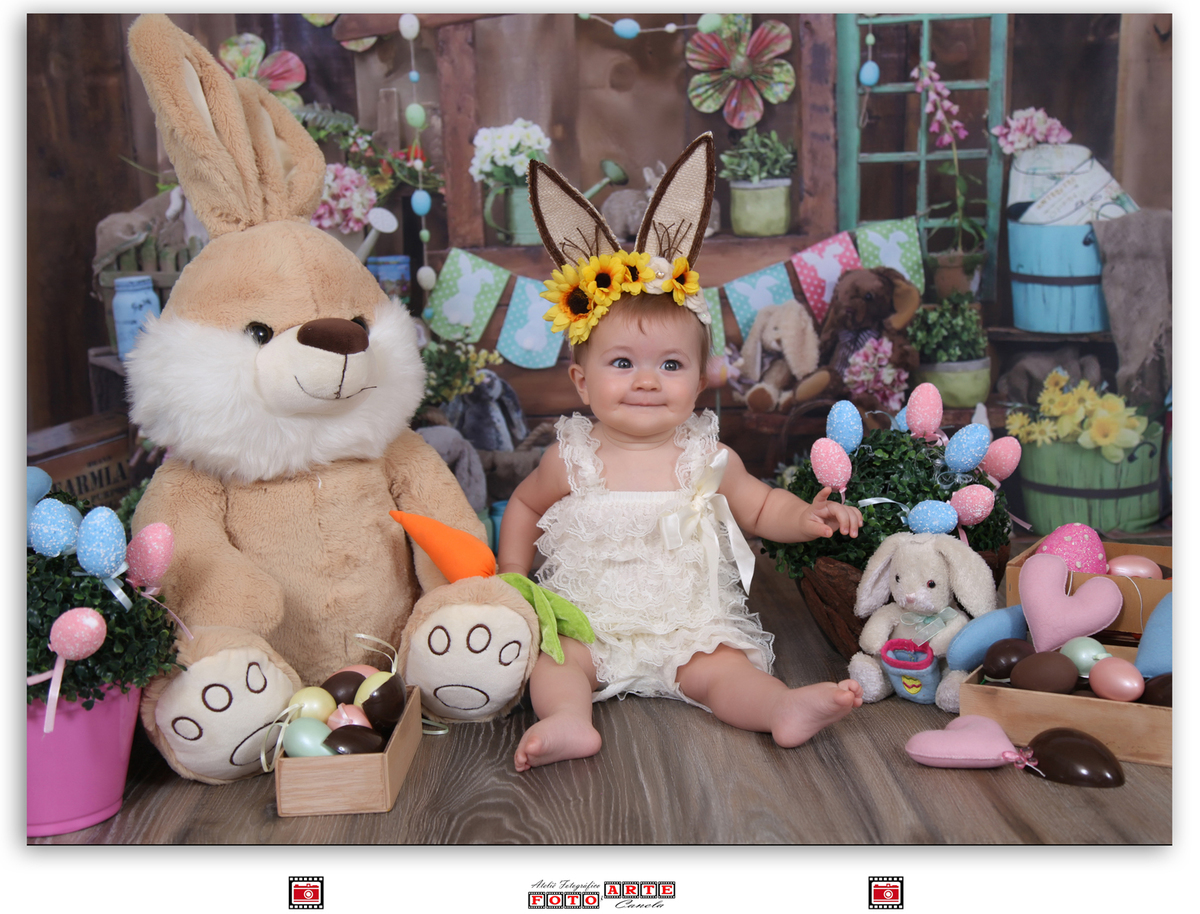 coelhinho da páscoa e menina