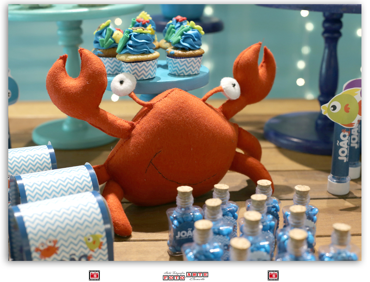 siri caranguejo de feltro